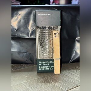 Starbucks Metallic Silver Key Chain Ornament